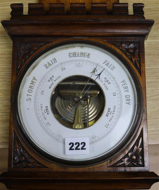 A wall barometer